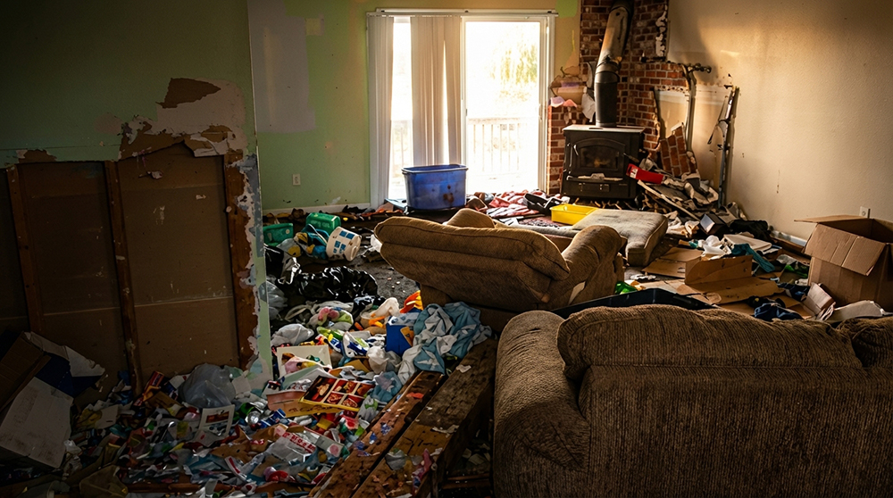 Burr Hauling & Junk Removal hauling job in progress